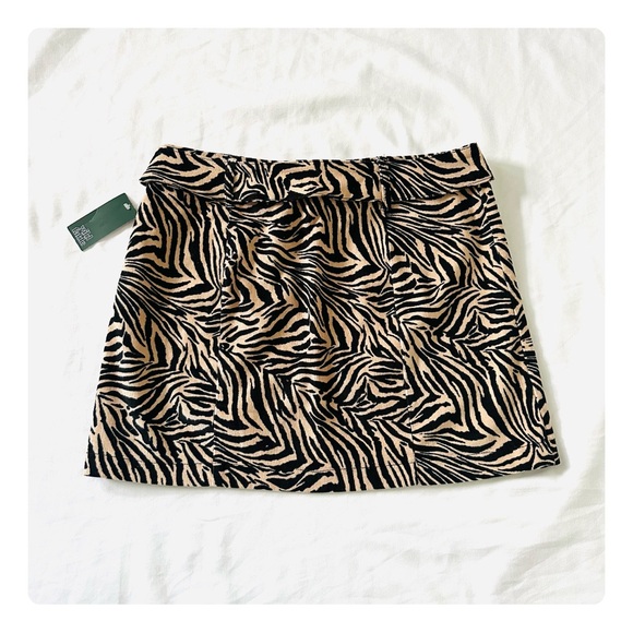★ NWT Wild Fable Animal Print Mini Skirt - Tan/Black ★ - Picture 8 of 14